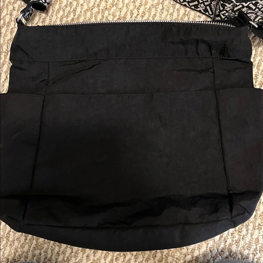 Kipling Black Bag with Patterned Strap - Picture 3 of 12